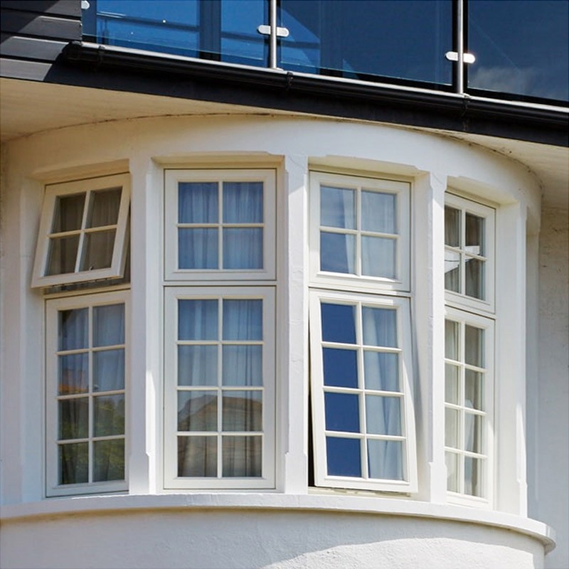 Hihaus 全新德国钢质外观弧形铝平开凸窗