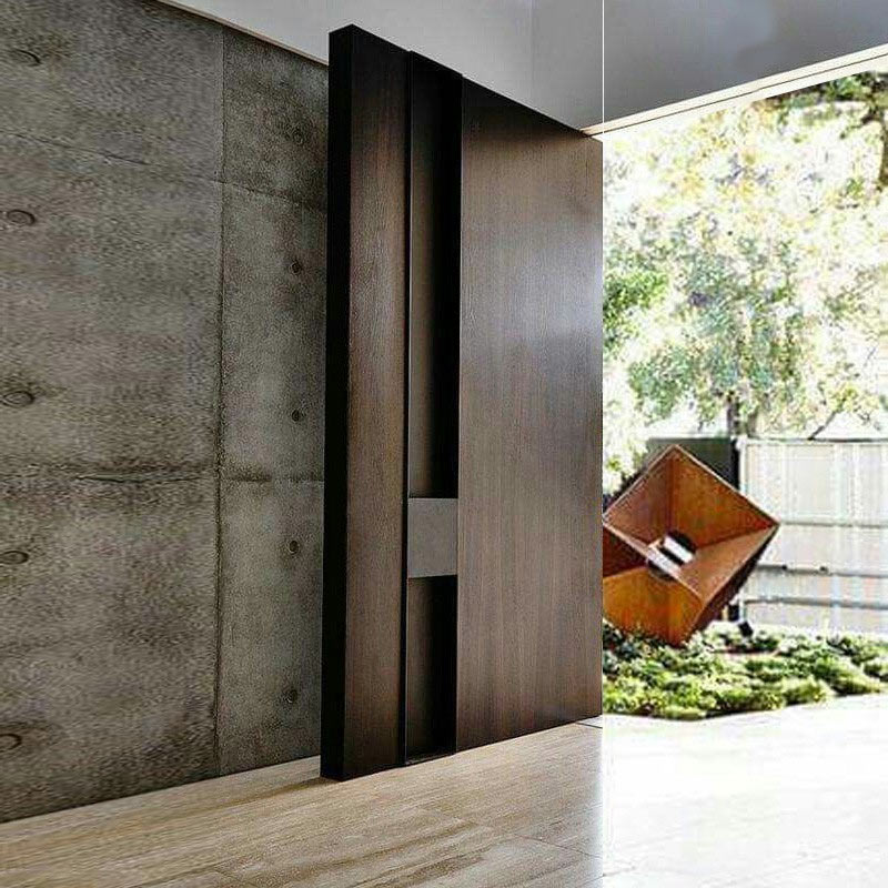 modern wood front door