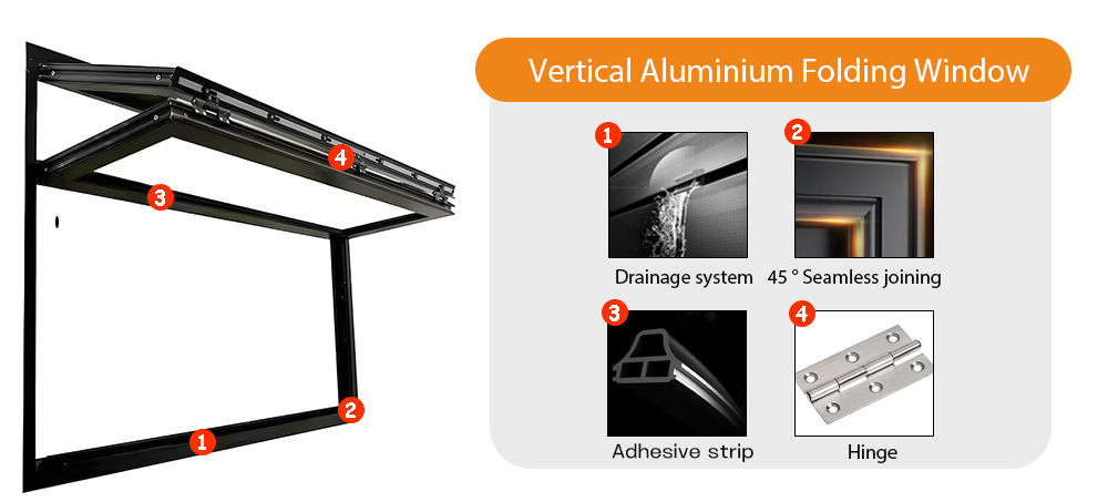 aluminium folding window